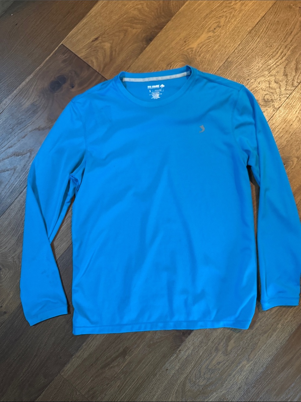 Reel Legends Long Sleeve Crew Tee - Turquoise Blue